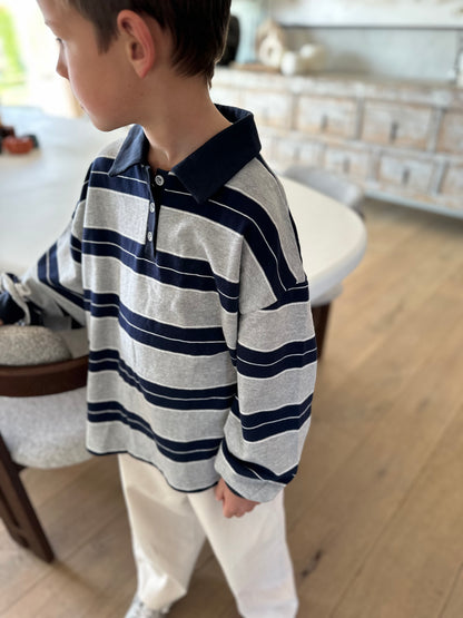 Heydo polo - navy-grey