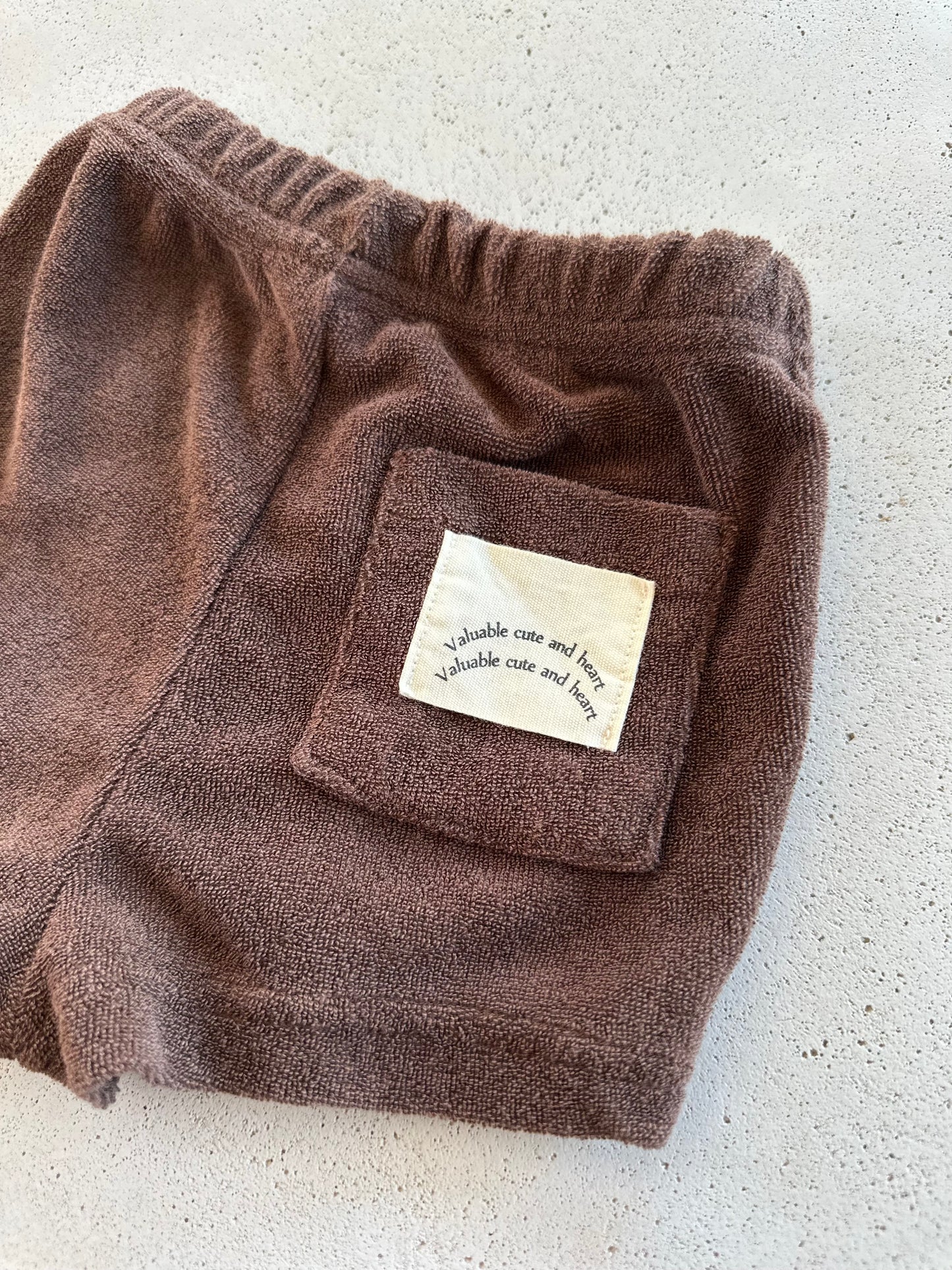 Bebe awesome terry shorts - brown
