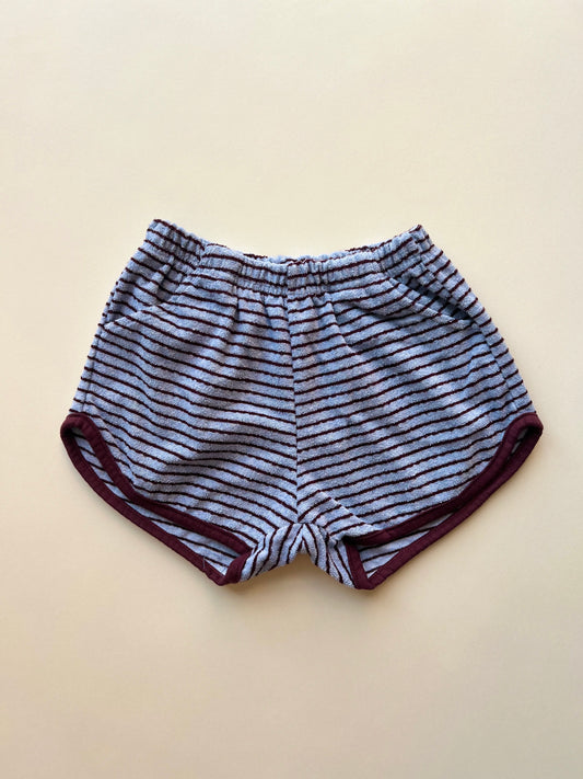 Bebe stripe beach shorts - blue