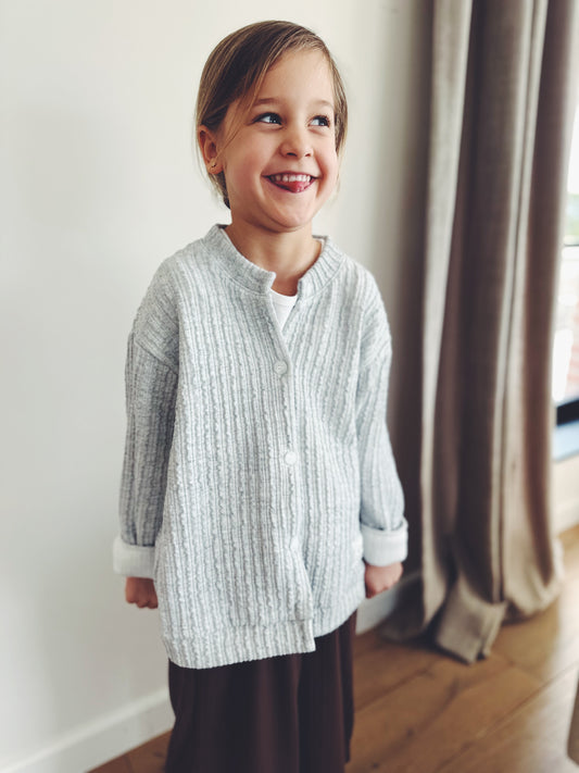 Eline cardigan - white melange