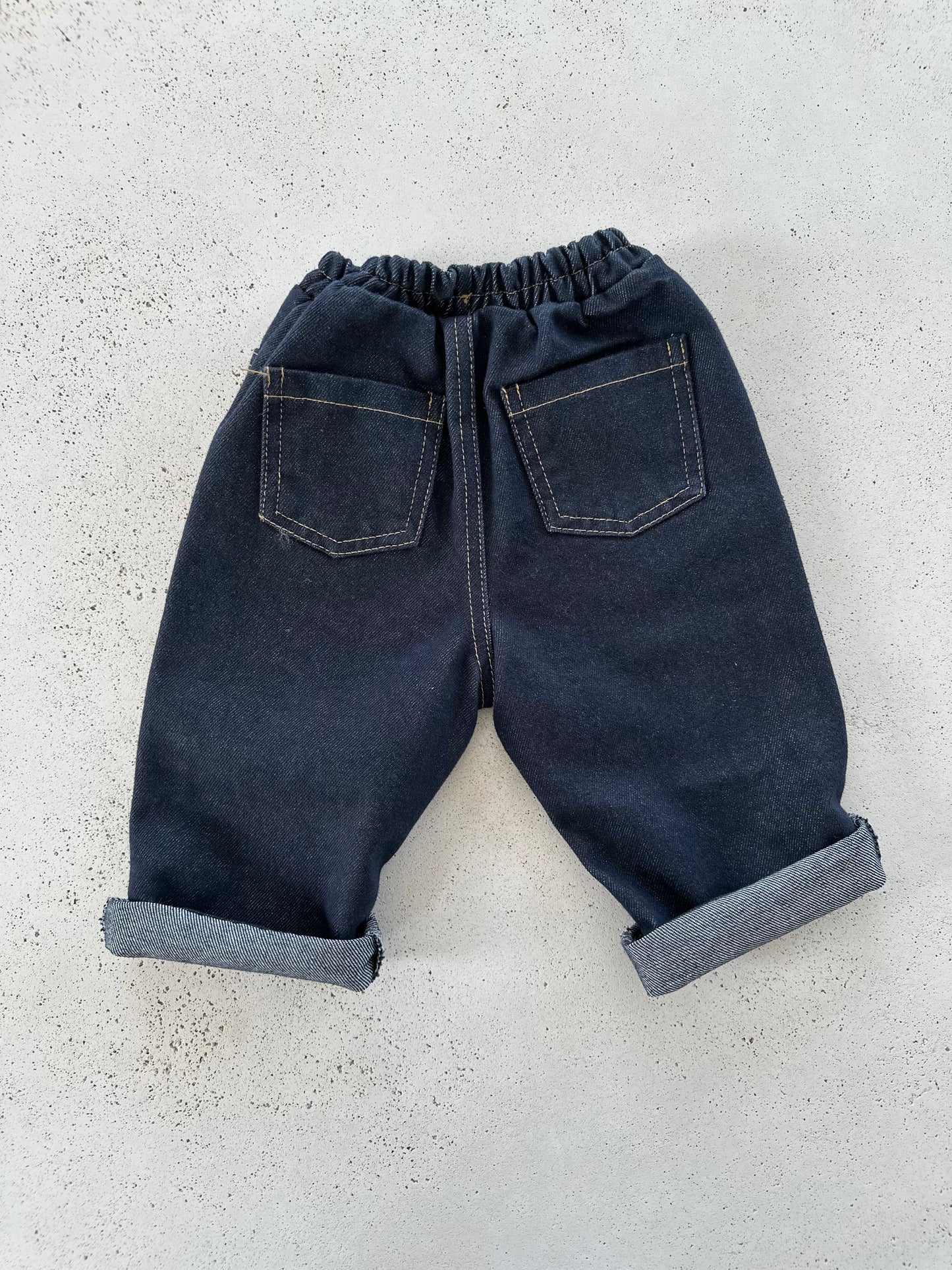 Planned denim pants - dark blue