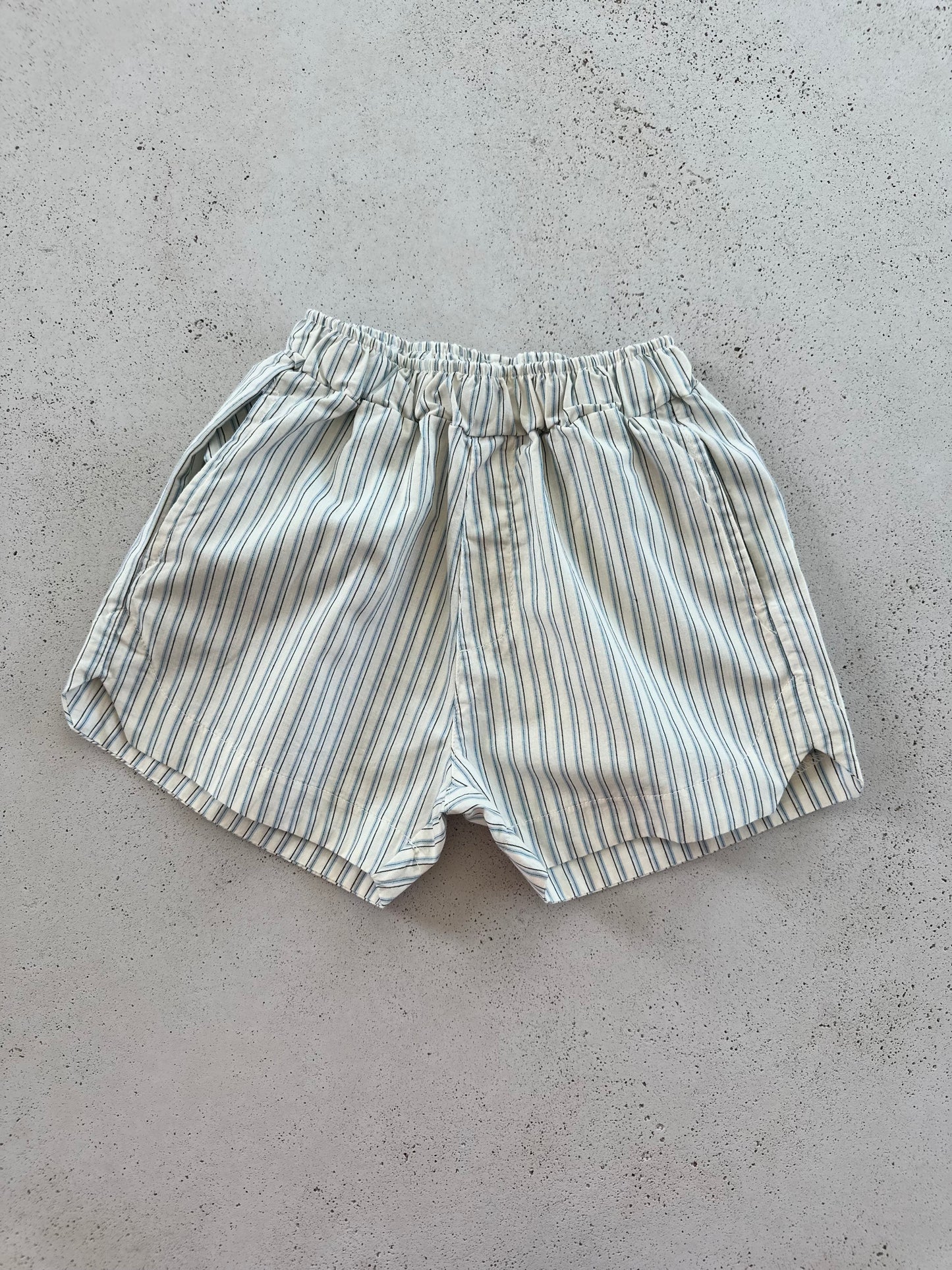 Joe stripe pants - cream/sky