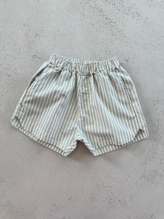 Joe stripe pants - cream/sky