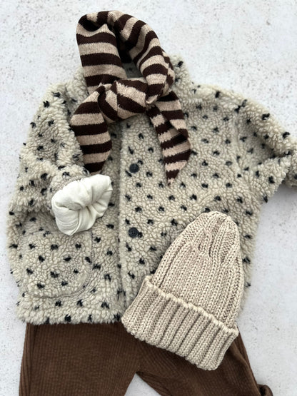 Bebe monet fleece jacket - beige