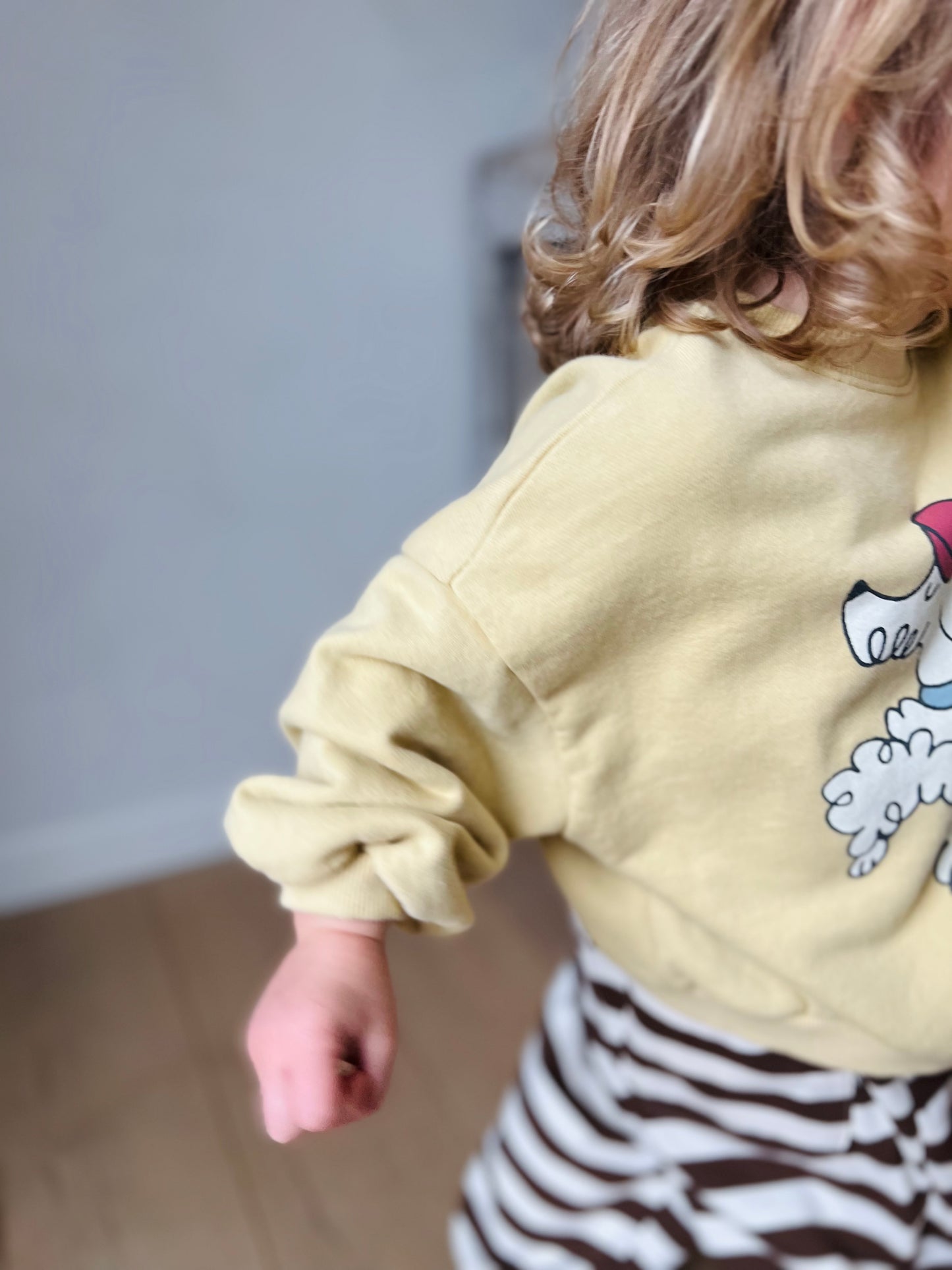 Cool poodle sweater - mustard