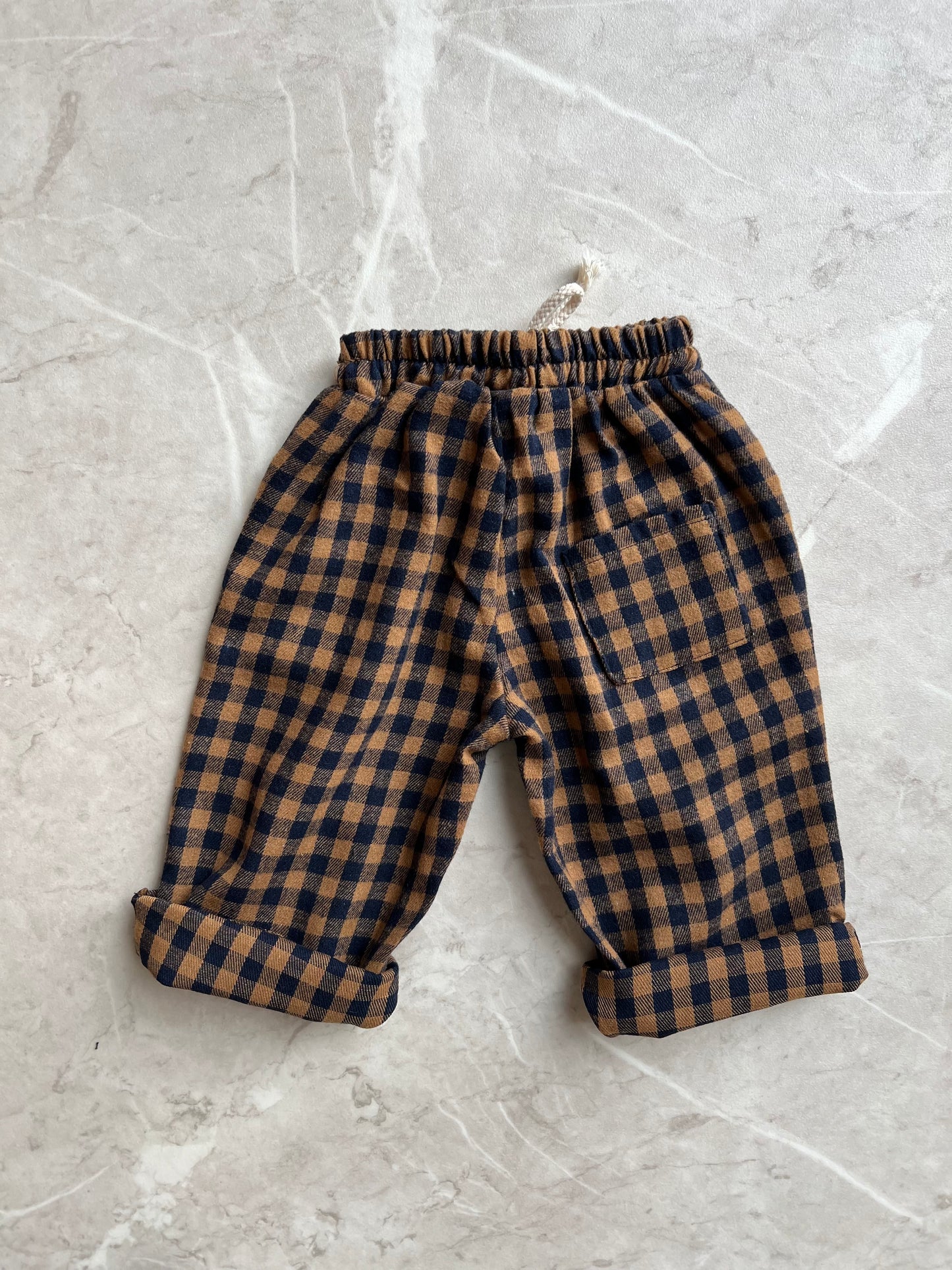 Check Pants - Brown