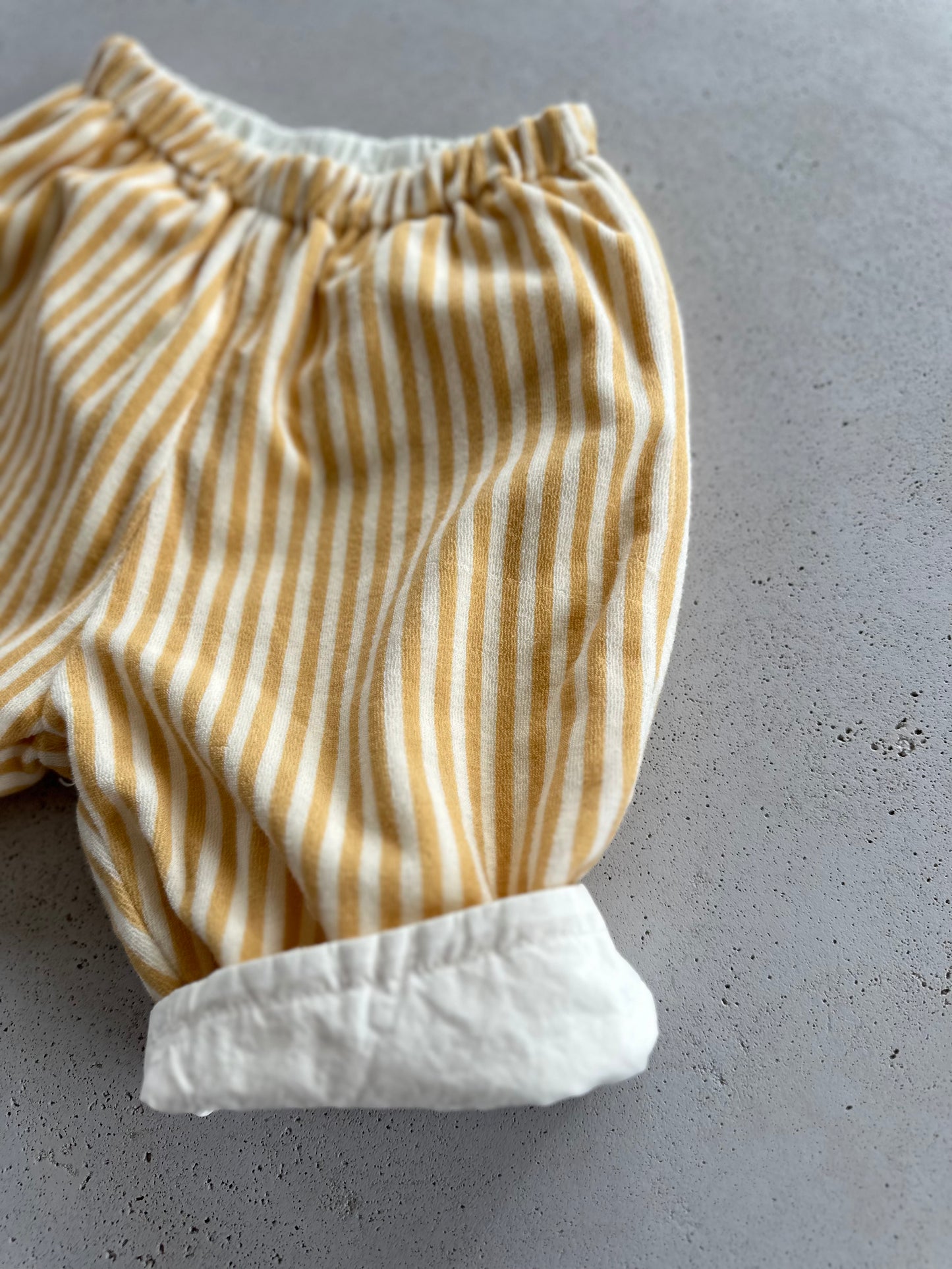 Bebe charlie reversible pants - sky/yellow