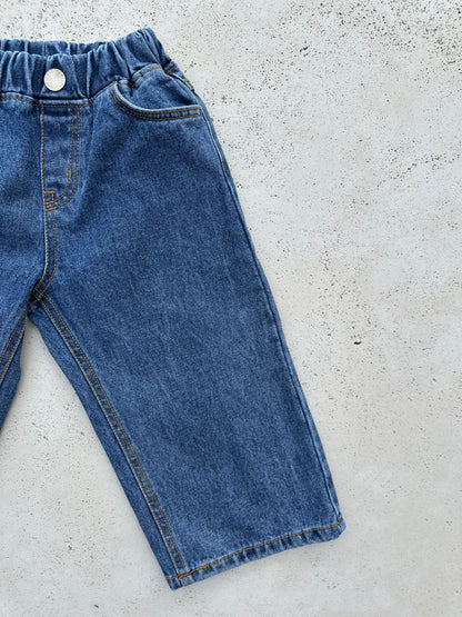 Jean long washed jeans - blue/lightblue