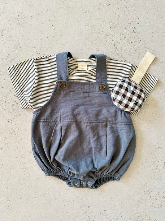 Bebe Sam bloomer overall - charcoal