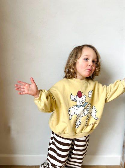 Cool poodle sweater - mustard