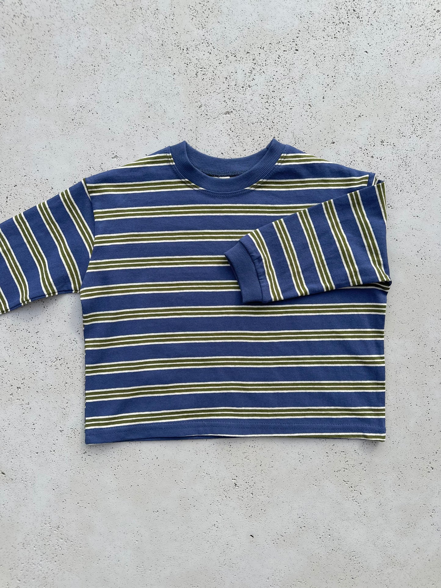 Daj stripe sweatshirt - blue/brown