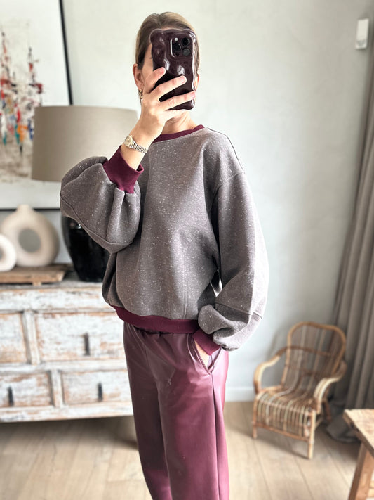 Cocoon soft sweater - brown