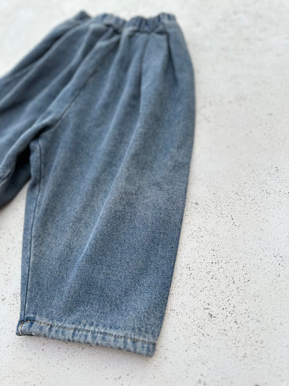 Winter warm pants - denim
