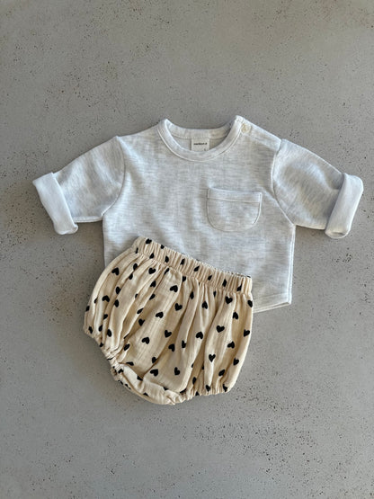 Bebe heart bloomers - ivory