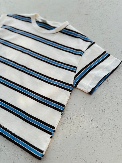 Brown sky stripe tee - Ivory