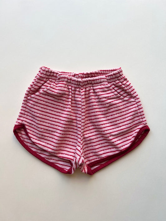 Bebe stripe beach shorts - red