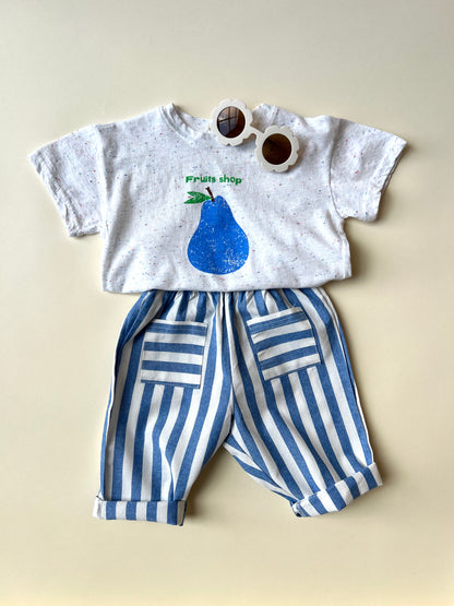 Billie stripe pants - Blue