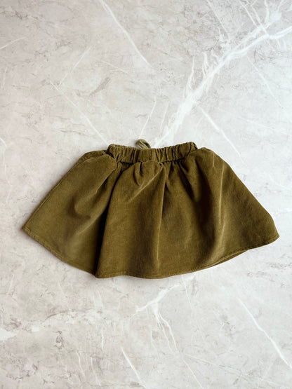 Corduroy Skirt - Olive