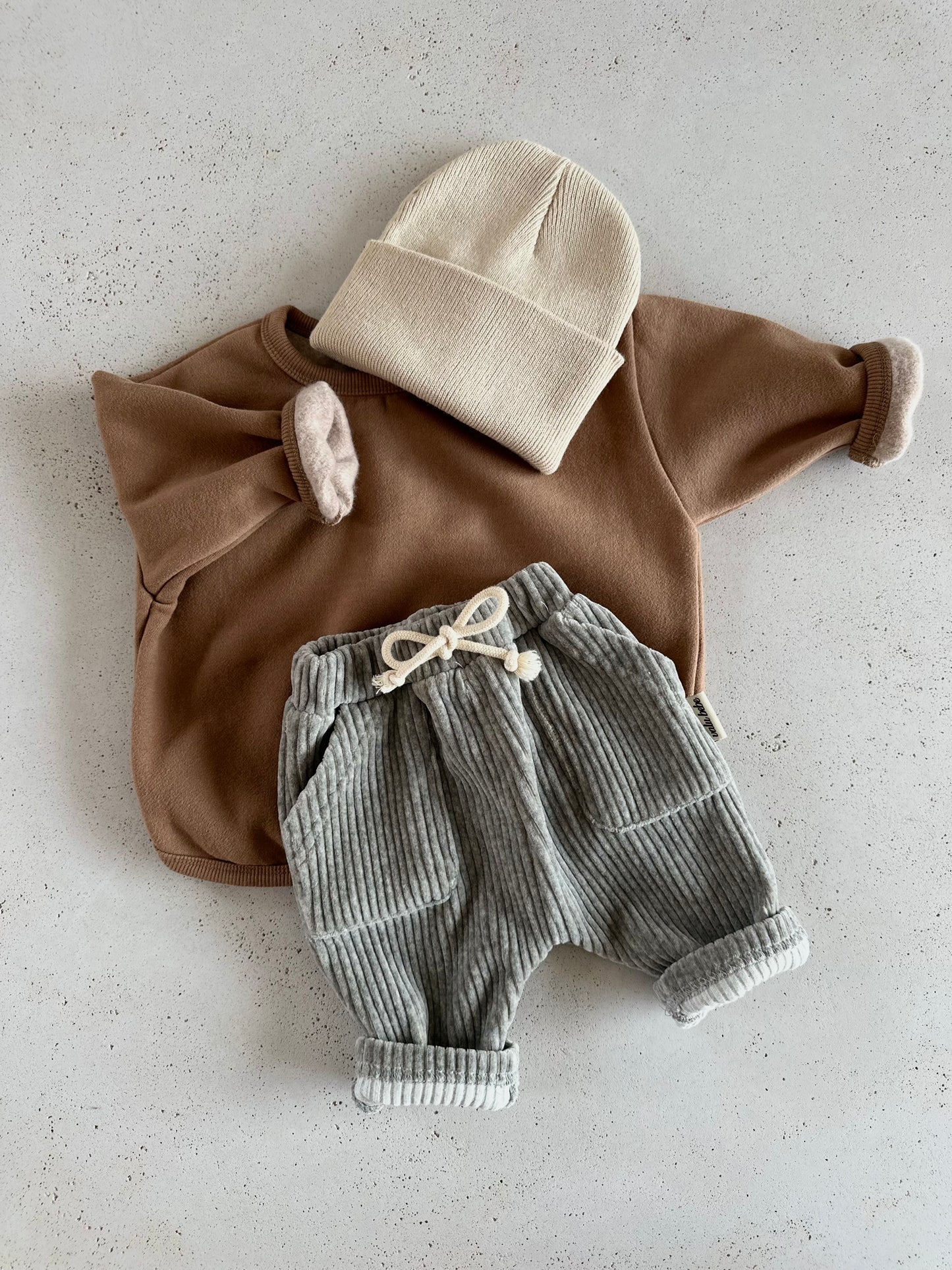 Bangbang fleeced sweater - caramel