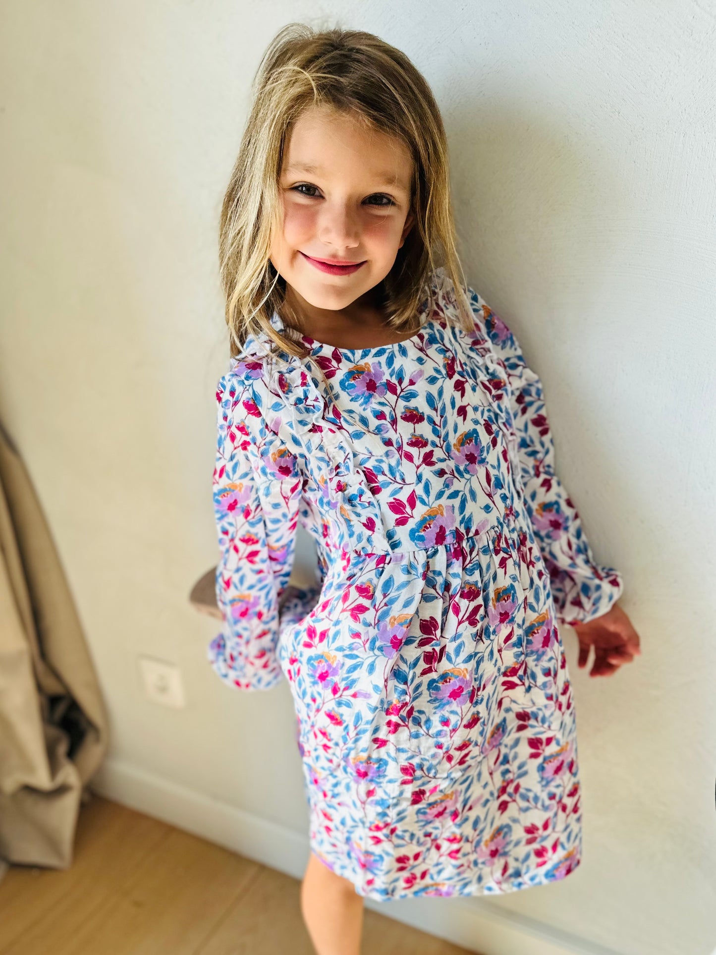 Blue flowers dress