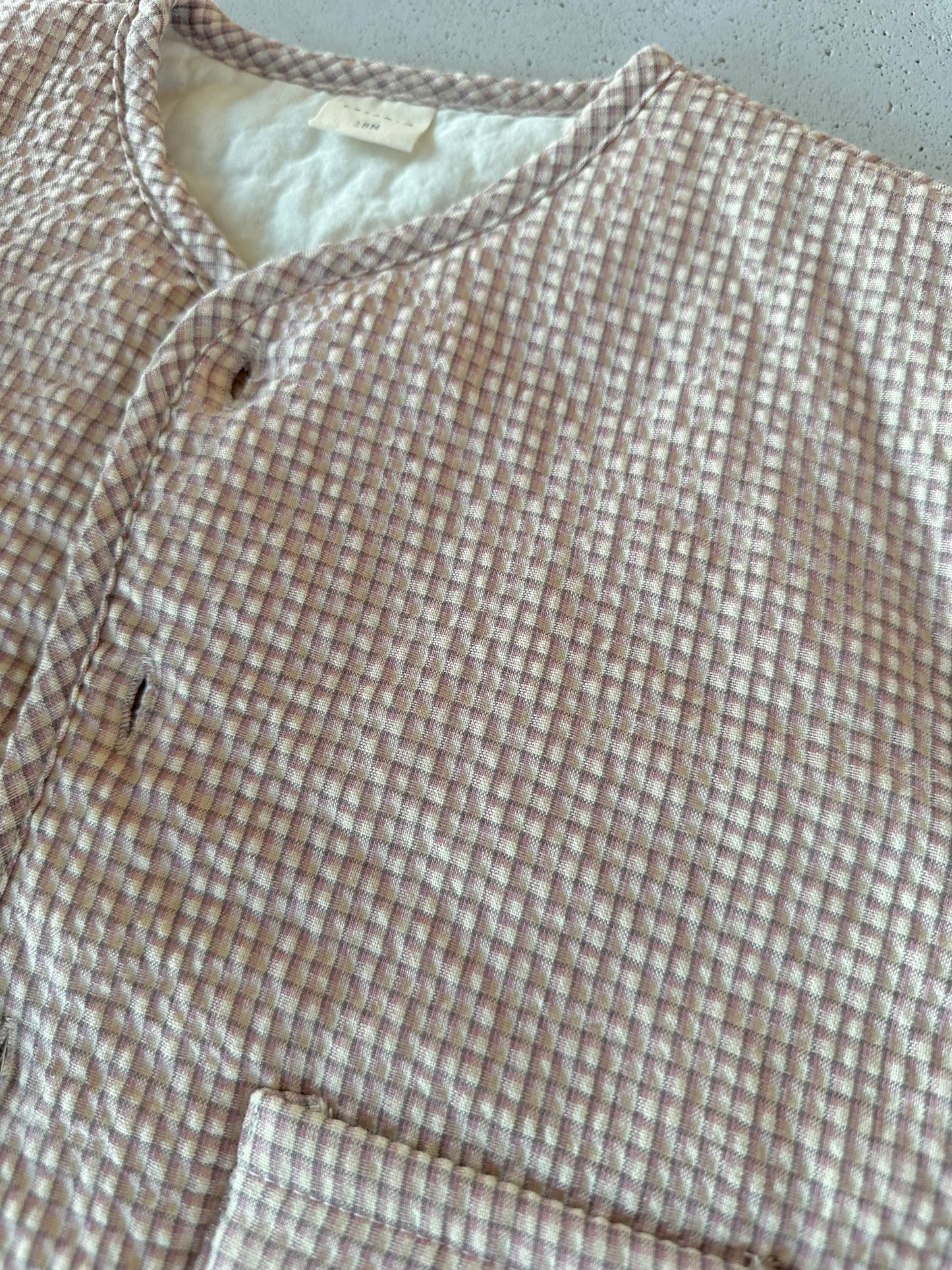 Bebe quilted minicheck jacket