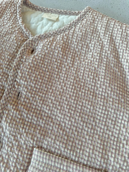 Bebe quilted minicheck jacket