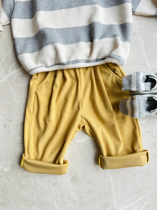 Corduroy pants - Mustard