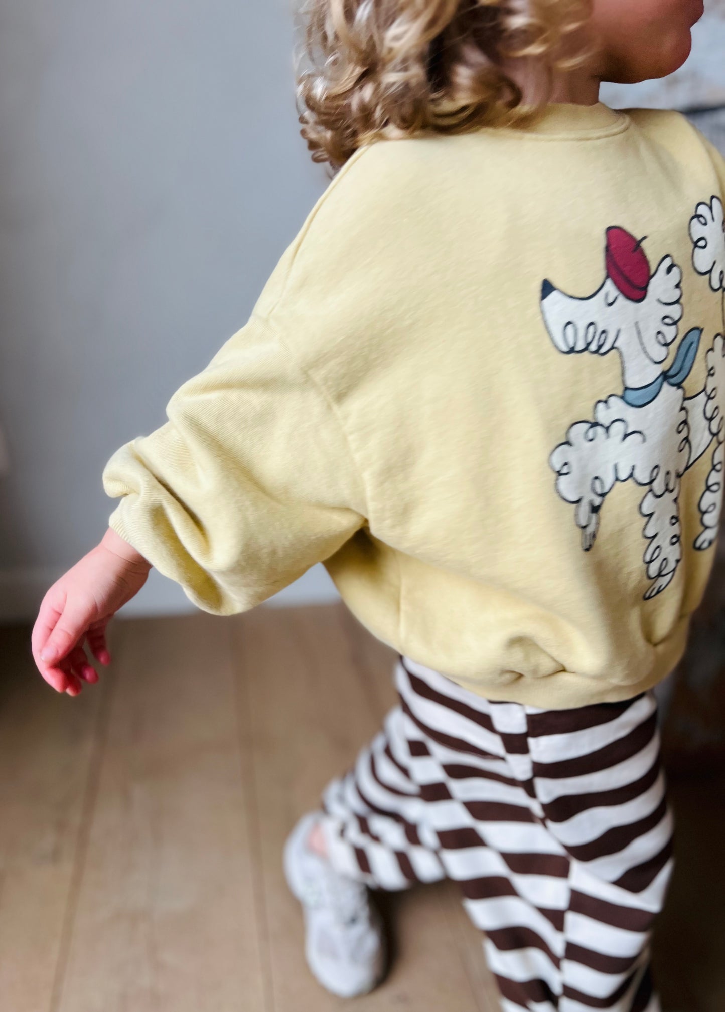 Cool poodle sweater - mustard