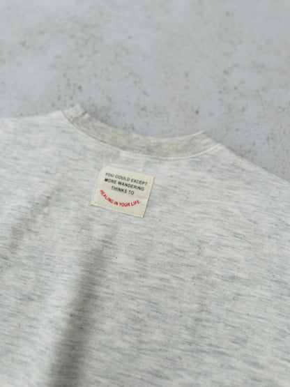 Patch pancake sweater - oatmeal