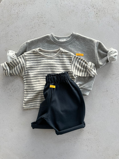 Bebe mari sweater - grey/yellow