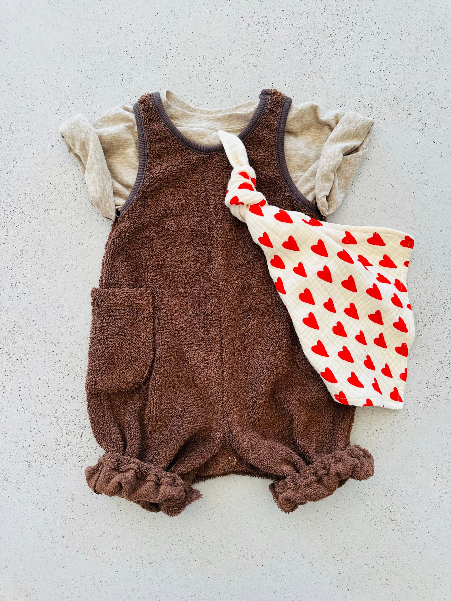 Pacifier cloth cuddle - j'adore hearts