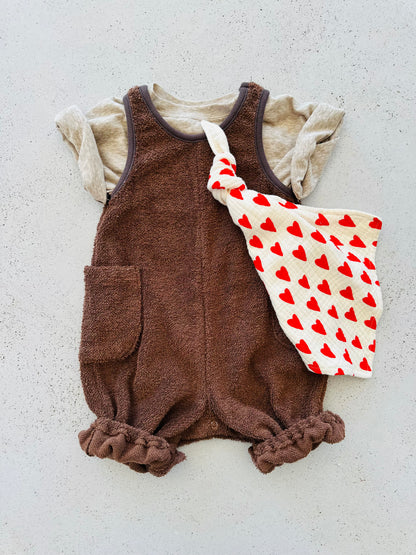 Pacifier cloth cuddle - j'adore hearts