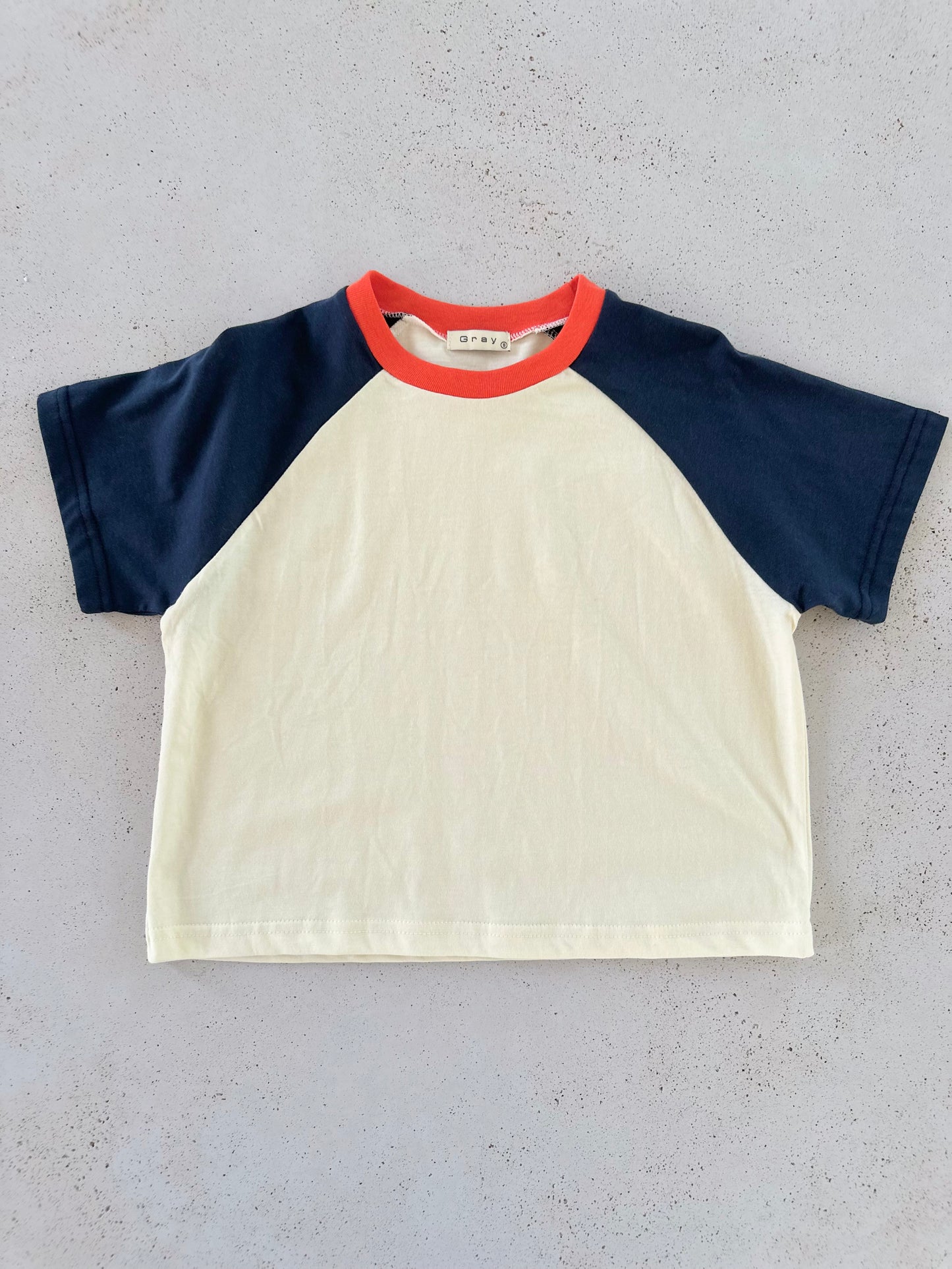 Mellow raglan tee - navy