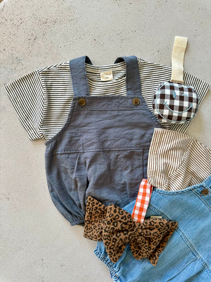 Bebe Sam bloomer overall - charcoal