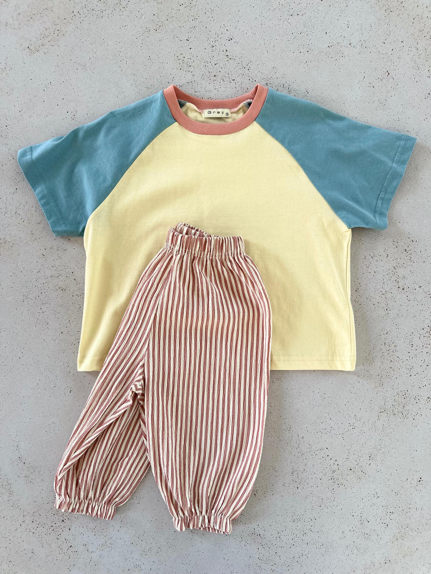 Vivi stripe pants - vintage red