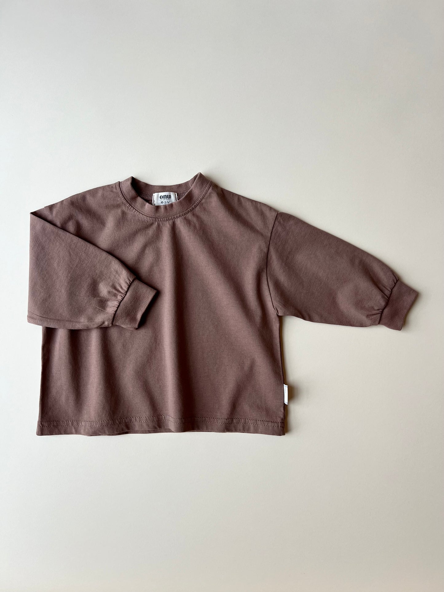 Onu boxy sweatshirt - brown