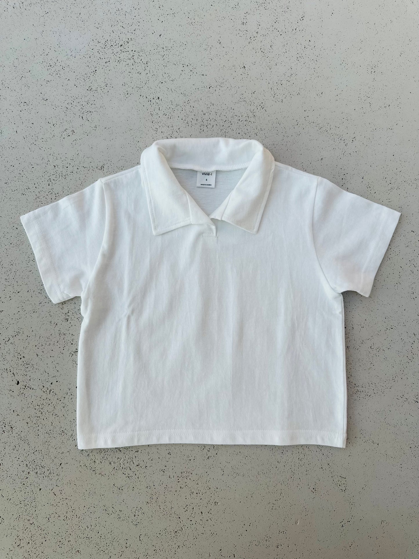 Arthur boxy polo shirt - Ivory