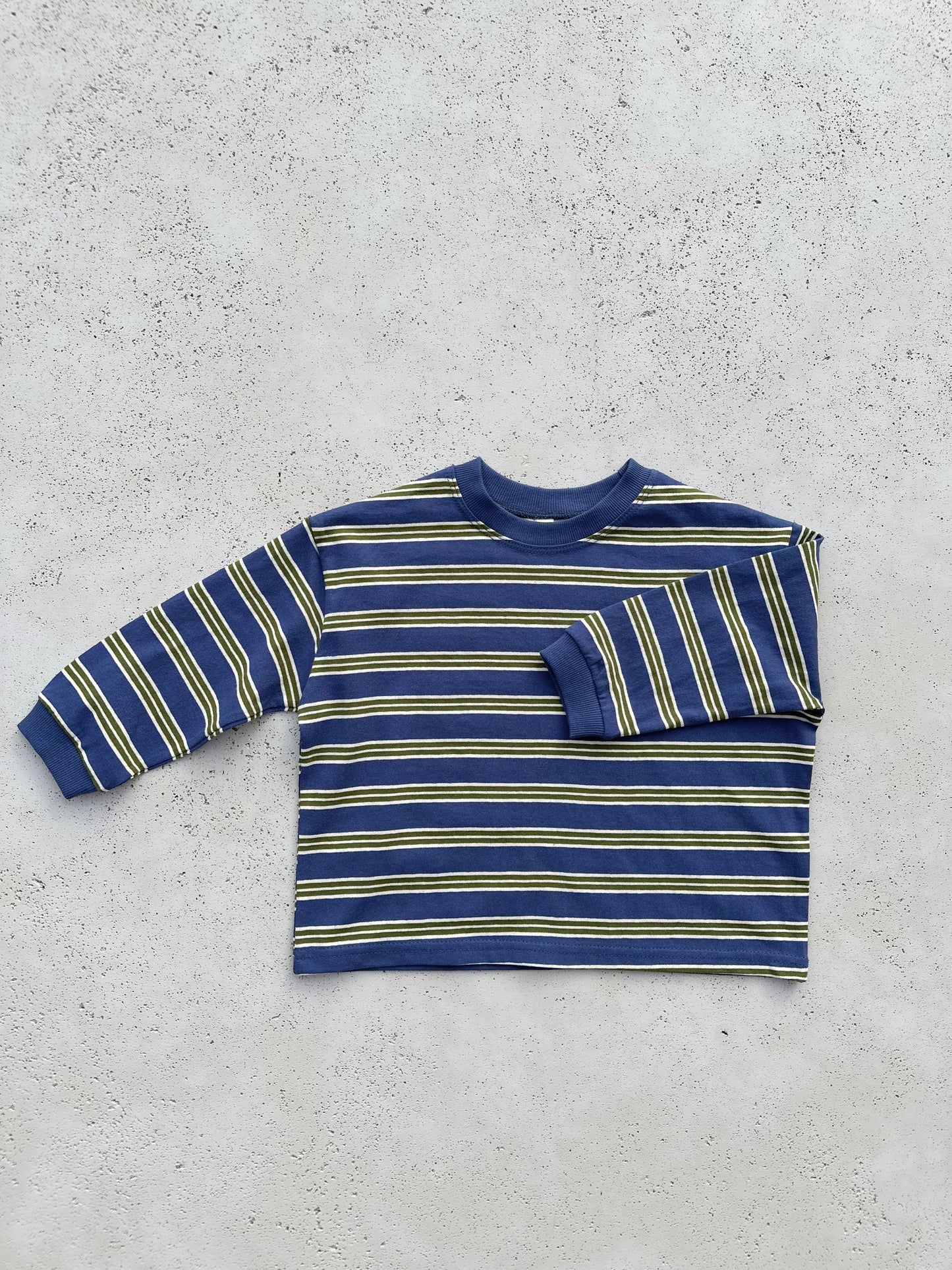 Daj stripe sweatshirt - blue/brown