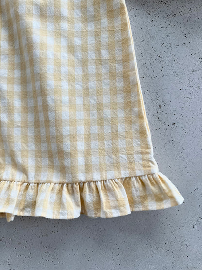 Chou check dress - yellow