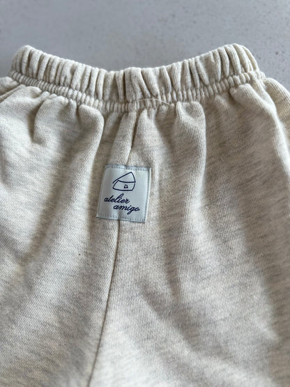 French soft shorts - oatmeal