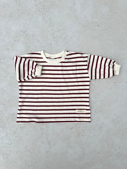 Ake boxy sweatshirt - wine