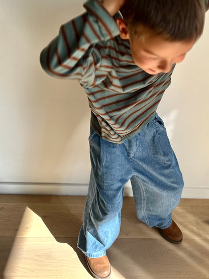 Ralph denim baggy pants - blue