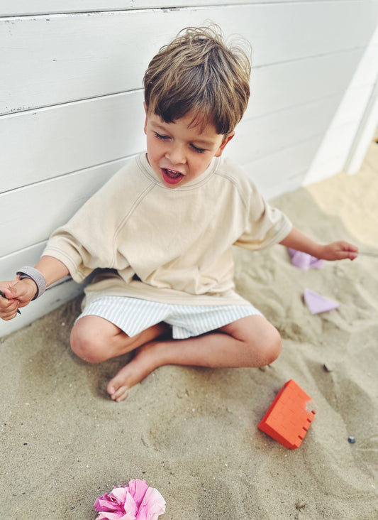 Sam roomy raglan tee - beige