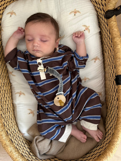 Bebe stripes suit - brown