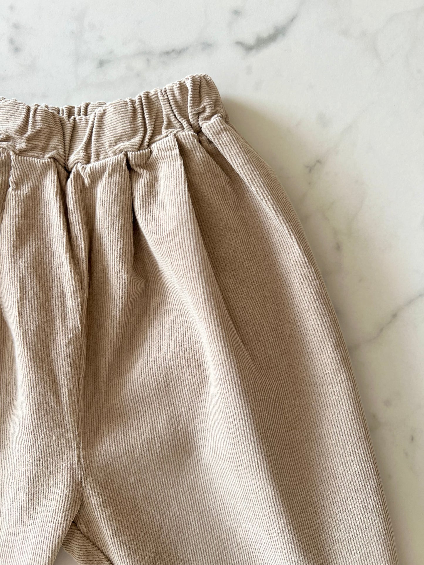 Rib pants - Beige