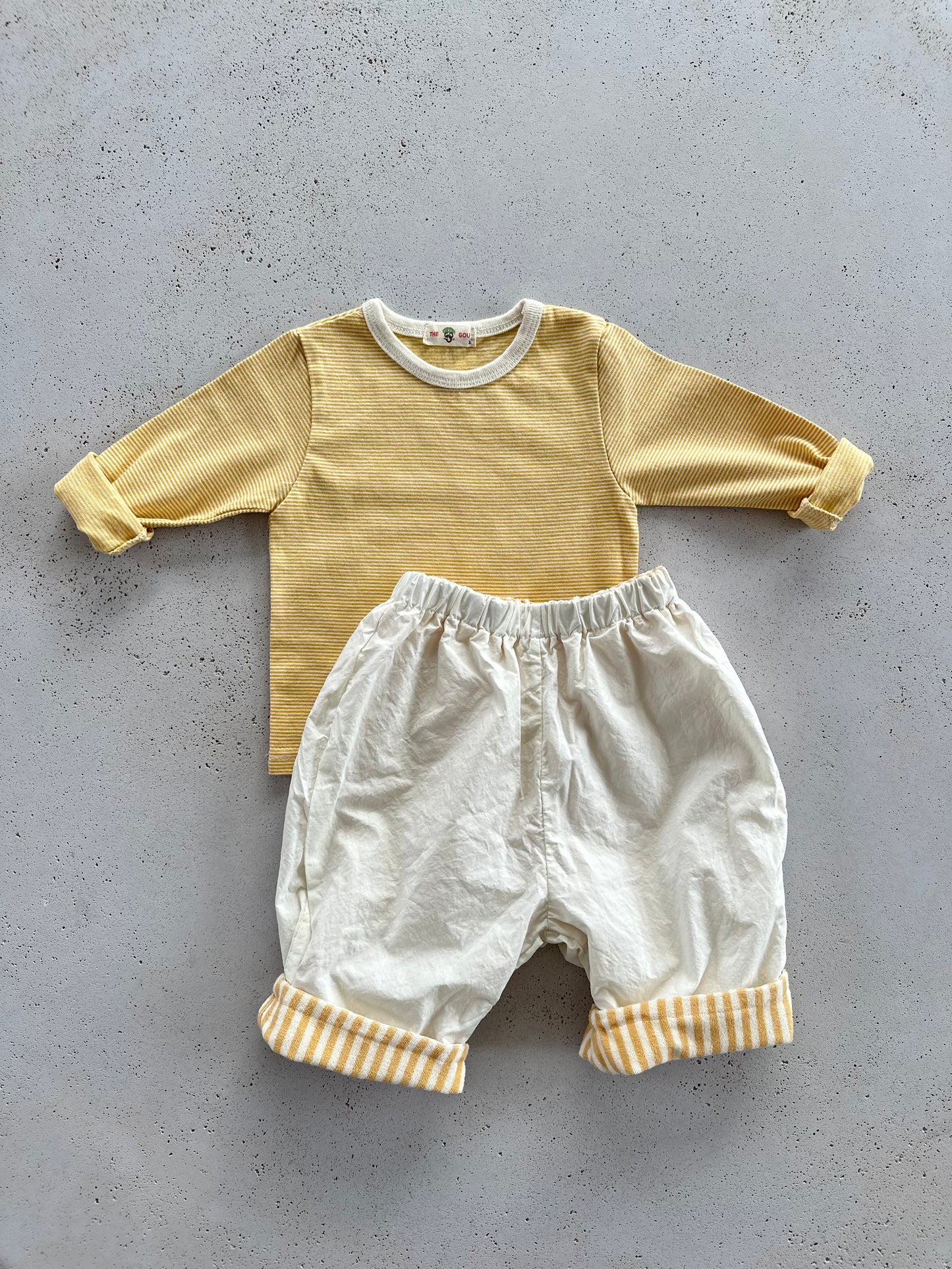 Bebe Lou stripe longsleeve - navy/yellow