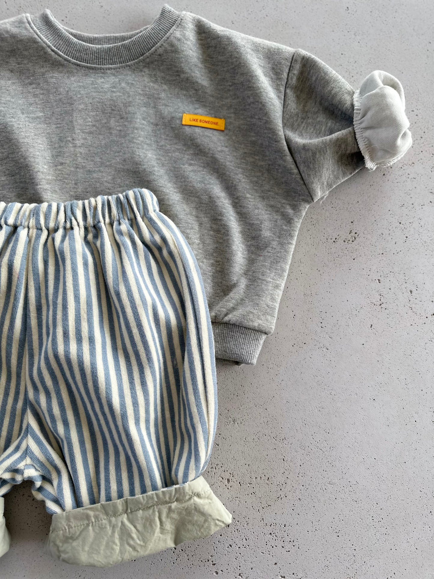 Bebe charlie reversible pants - sky/yellow