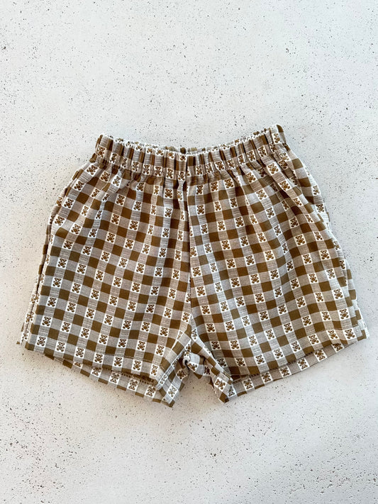 Cute bear shorts - milk-brown