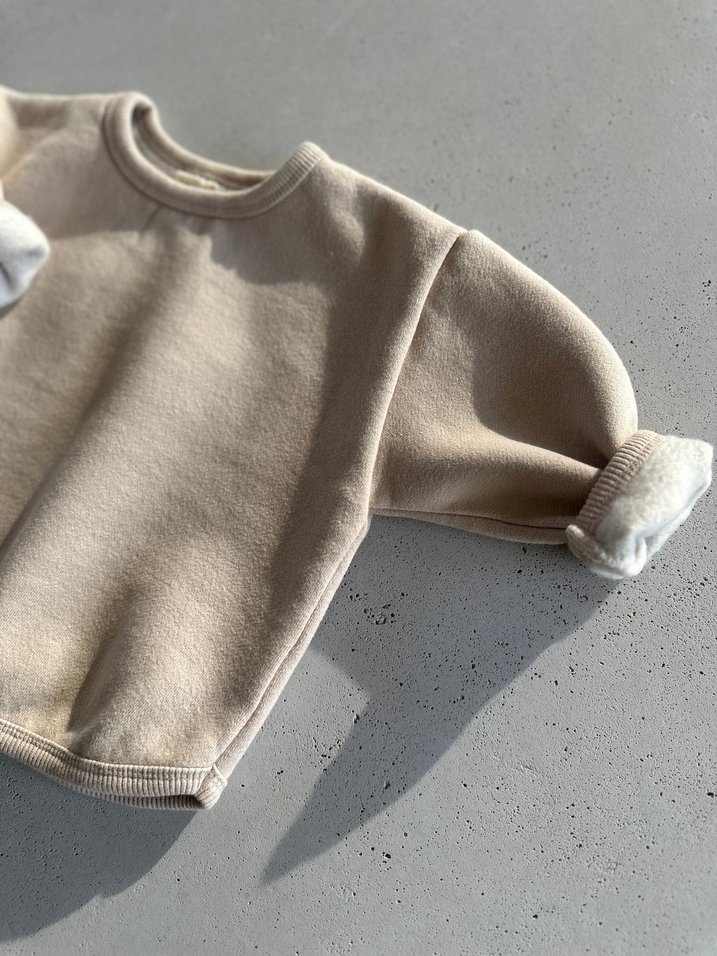 Bangbang bebe fleeced sweater - beige