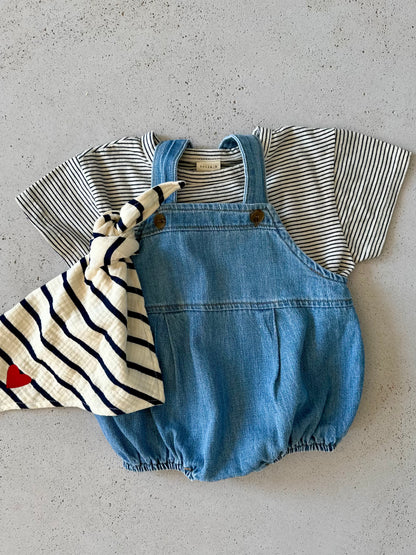 Bebe Sam bloomer overall - denim
